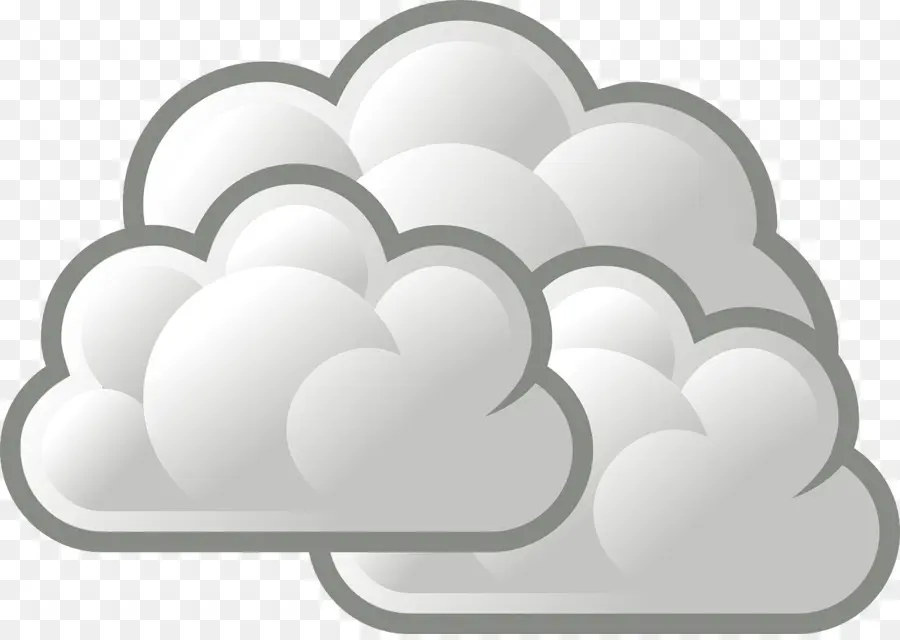 Nuages，Gris PNG