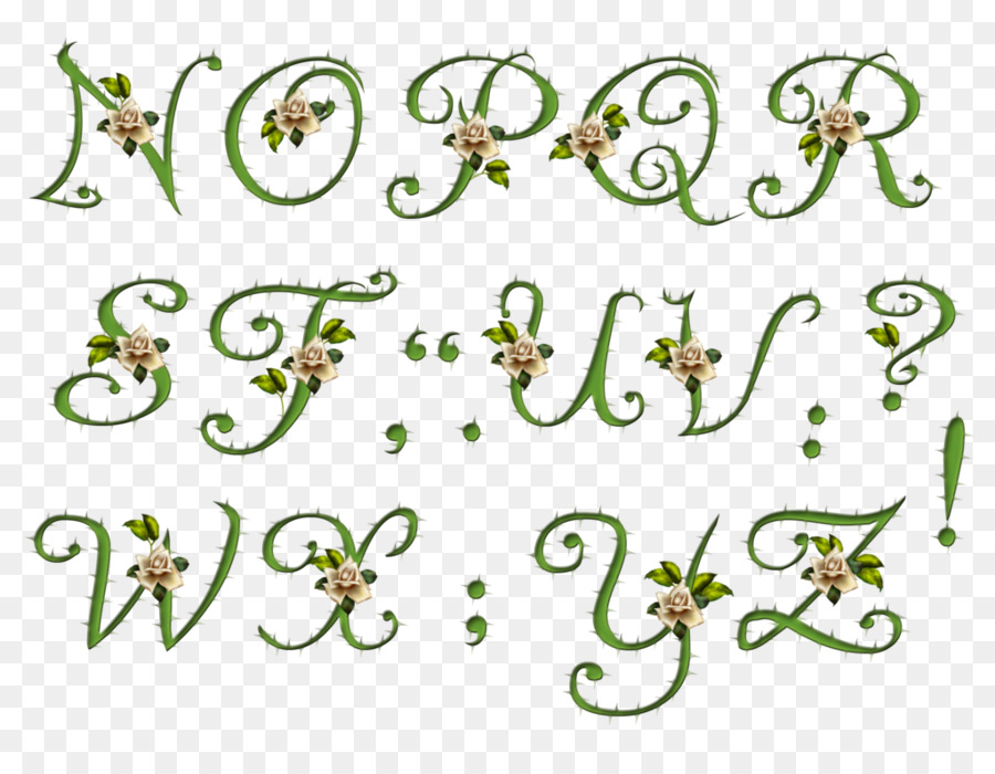 Alphabet Floral，Nature PNG