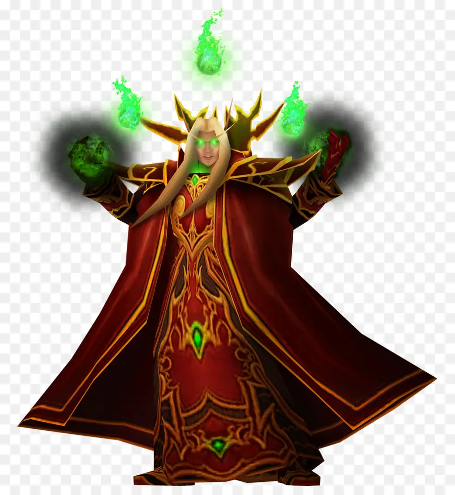 Mage Aux Flammes Vertes，Magie PNG