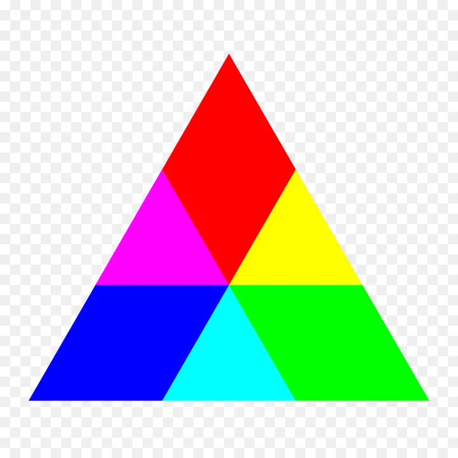 Triangle Coloré，Rouge PNG