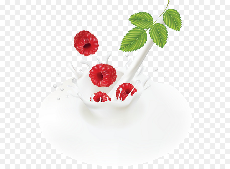 Framboises Au Lait，Fruit PNG