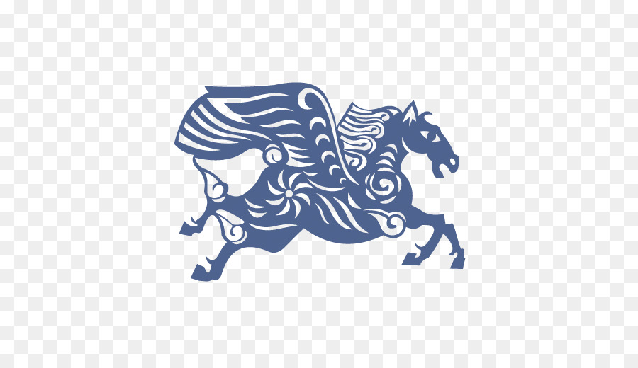 Cheval Bleu，Illustration PNG