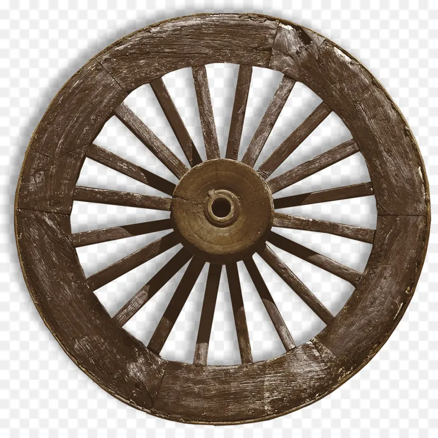 Roue De Chariot，En Bois PNG