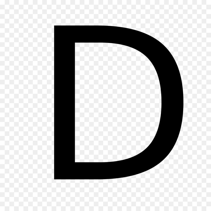 Lettre Noire D，Alphabet PNG