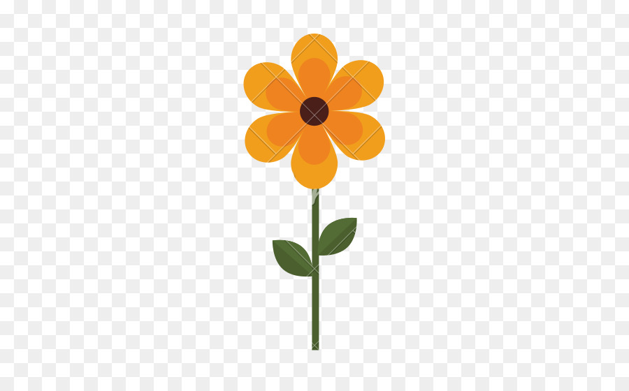 Fleur Jaune，Tige PNG