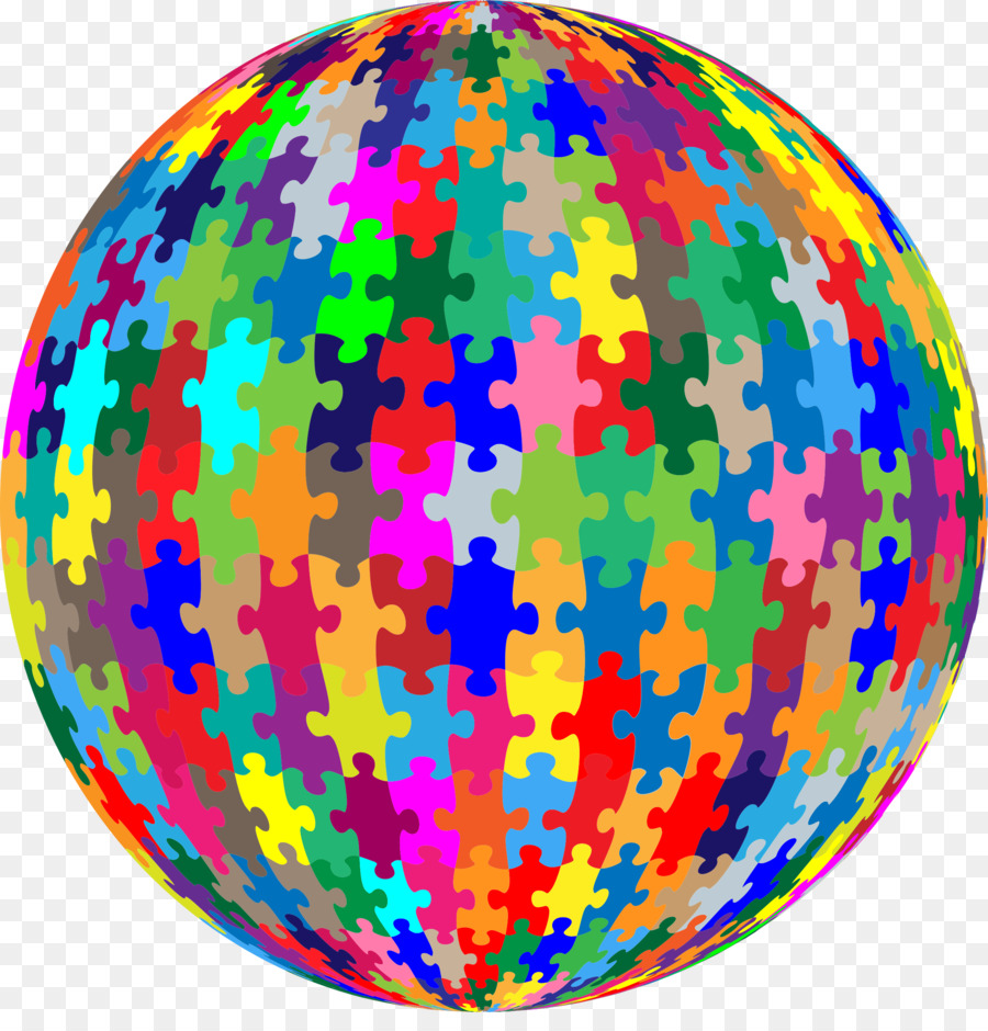 Sphère De Puzzle Colorée，Puzzle PNG