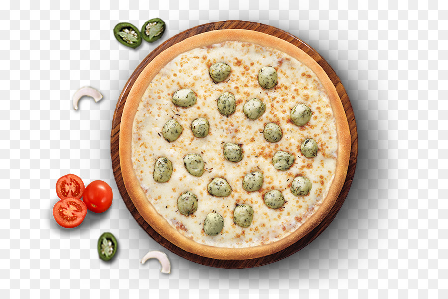 Pizza Aux Garnitures Vertes，Fromage PNG