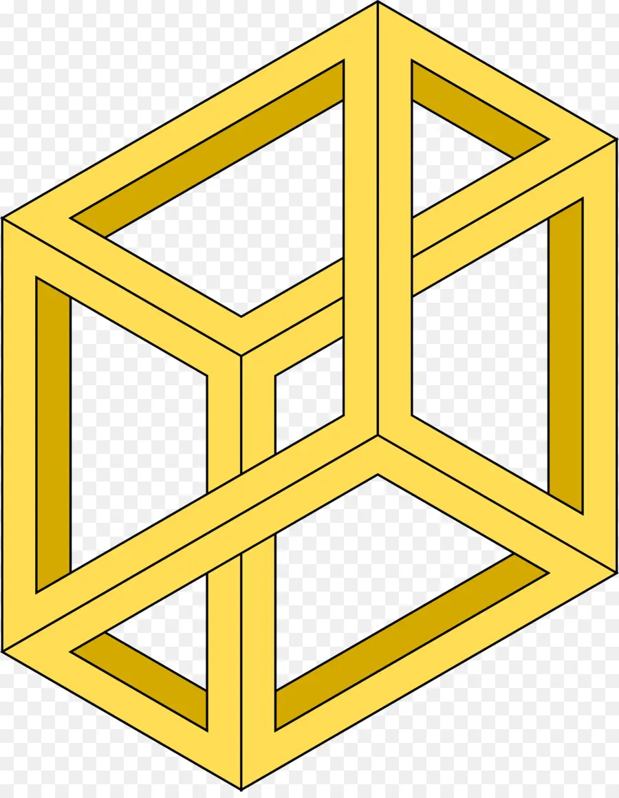 Cube Impossible，Jaune PNG