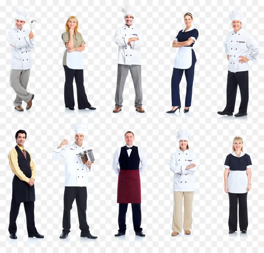 Chefs Et Serveurs，Cuisiniers PNG