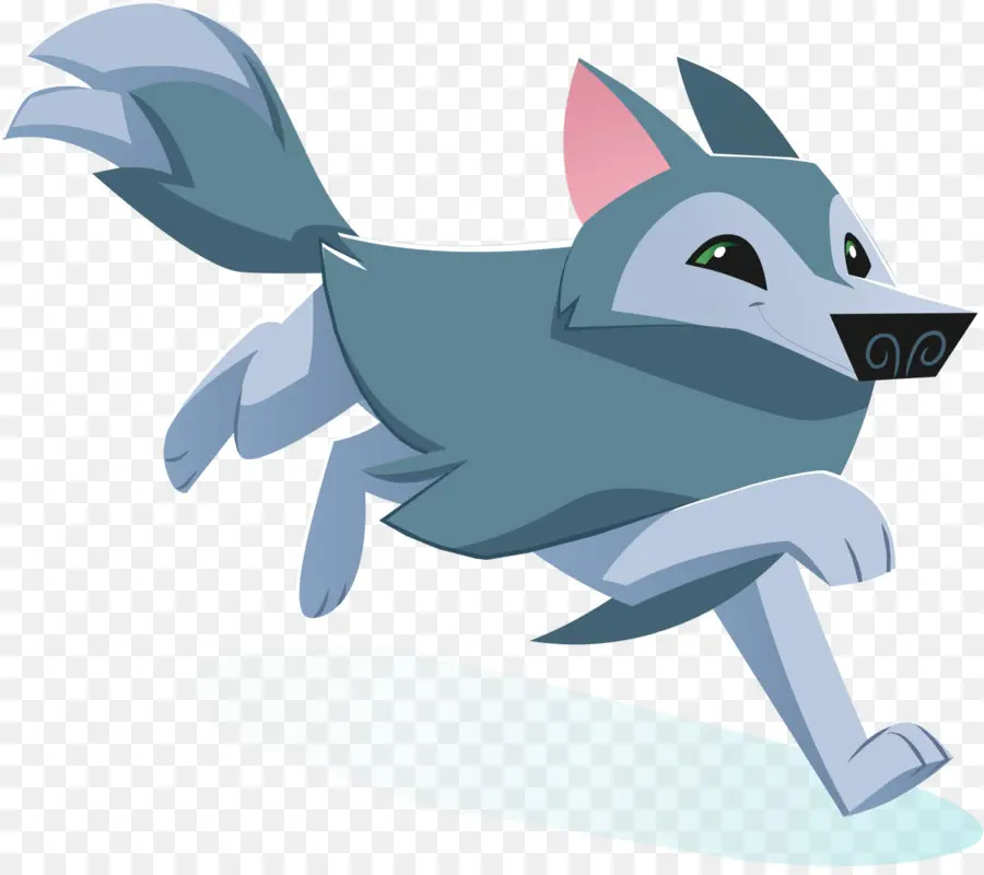 Loup De Dessin Animé，En Cours D'exécution PNG