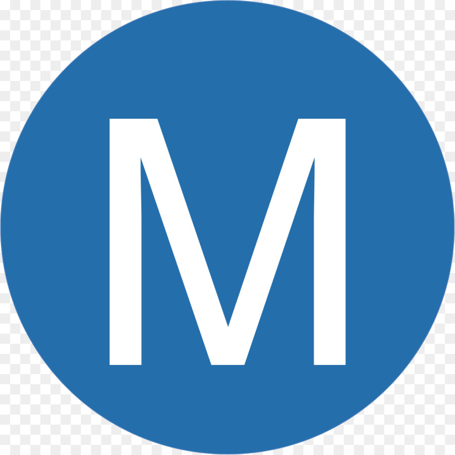 Bleu M，Alphabet PNG