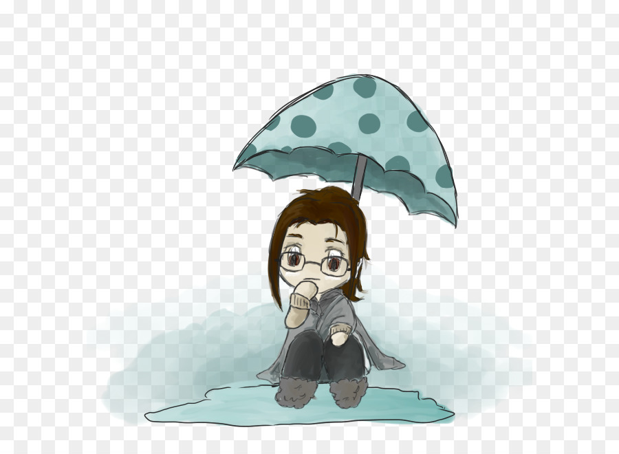 Personnage De Dessin Animé，Parapluie PNG