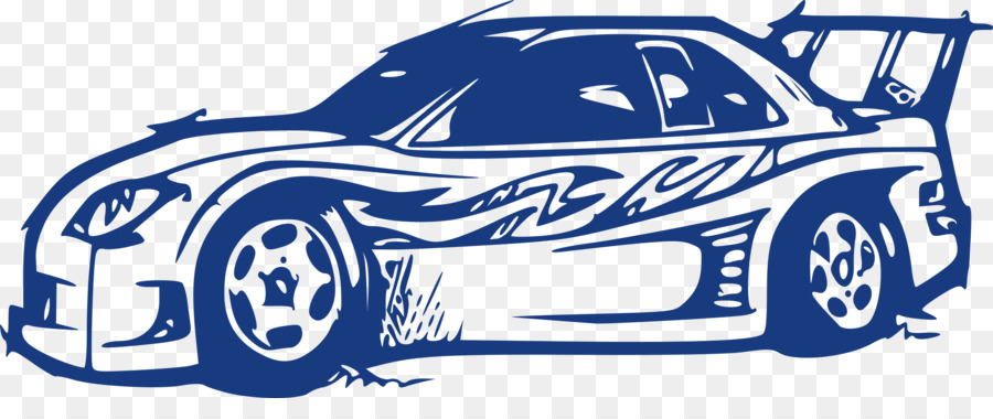 Illustration De Voiture Bleue，Véhicule PNG