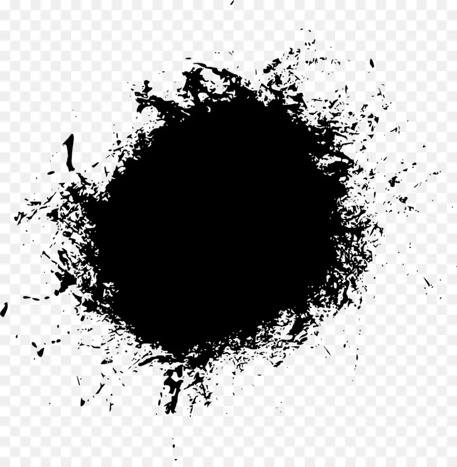 Tache D'encre Noire，Éclabousser PNG