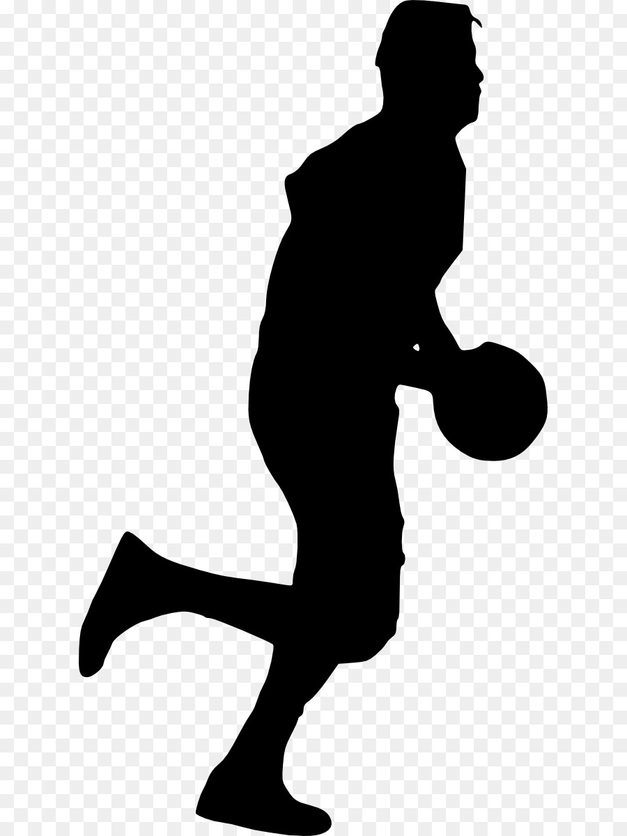 Silhouette De Joueur De Handball，Athlète PNG