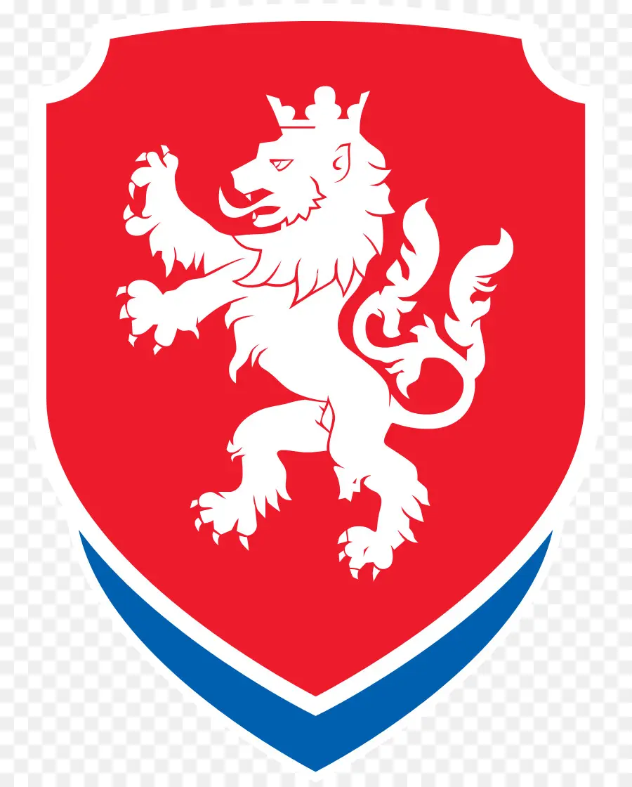 Bouclier Rouge Avec Lion Blanc，Emblème PNG