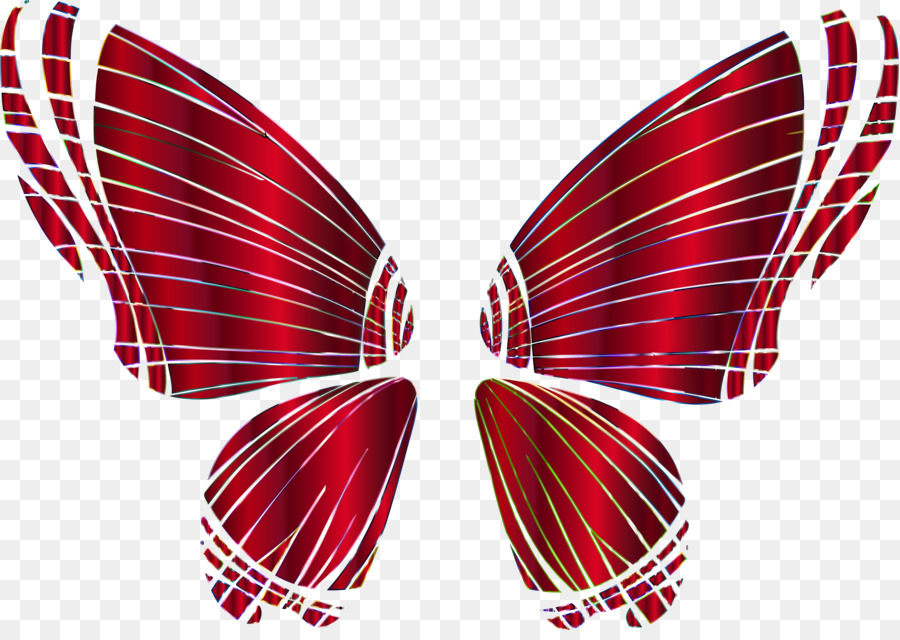 Ailes De Papillon Rouge，Papillon PNG