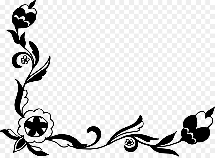 Floral Griffonnage，Fleurs PNG