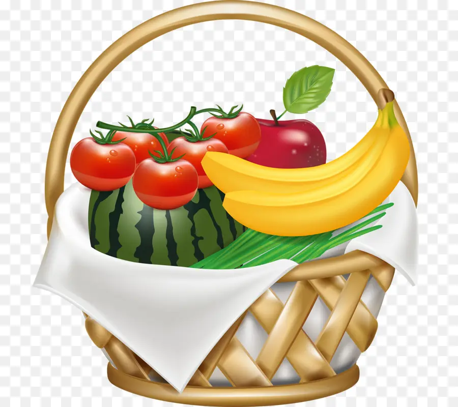 Corbeille De Fruits，Fruits PNG