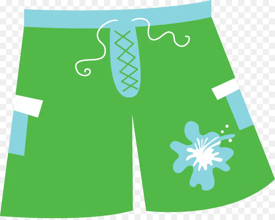 Short Vert，Maillots De Bain PNG