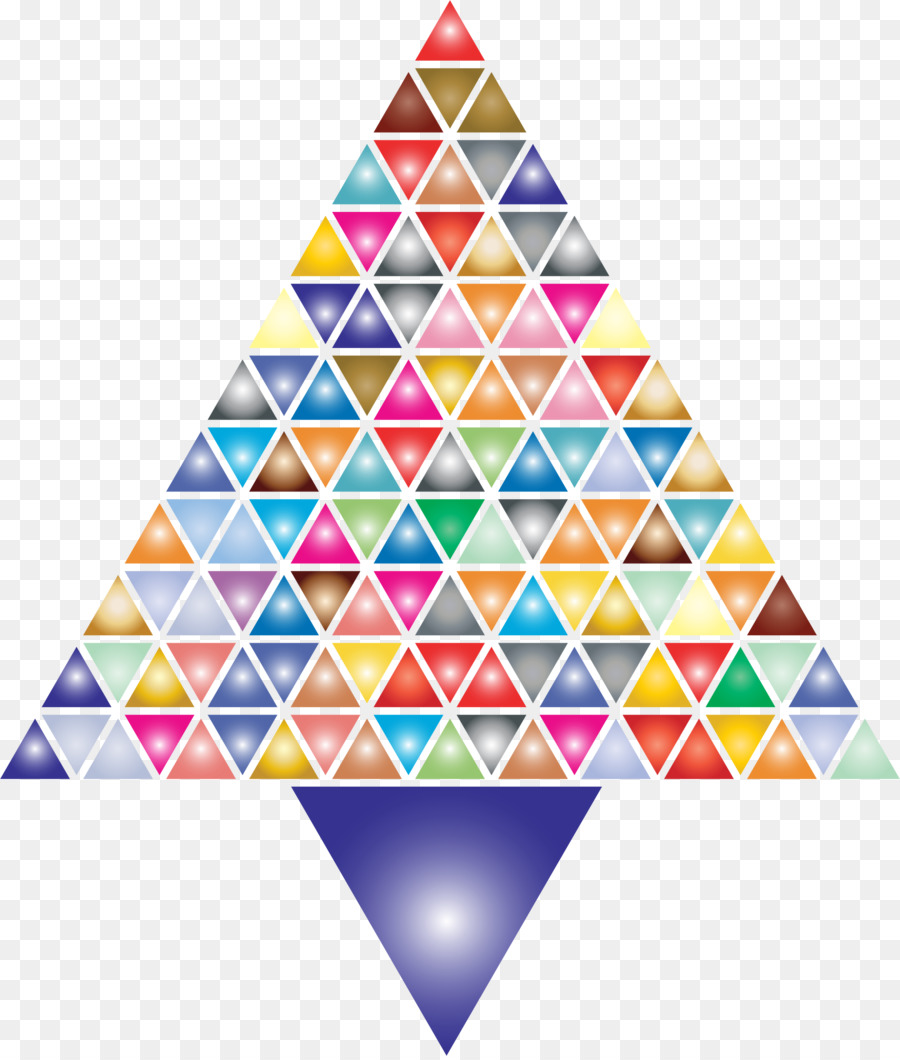 Triangles Colorés，Géométrique PNG