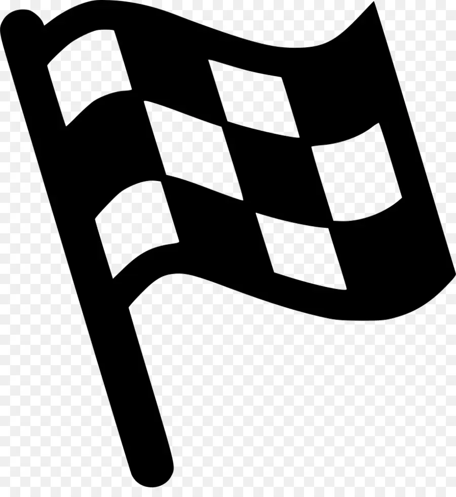 Drapeau à Damier，Noir PNG