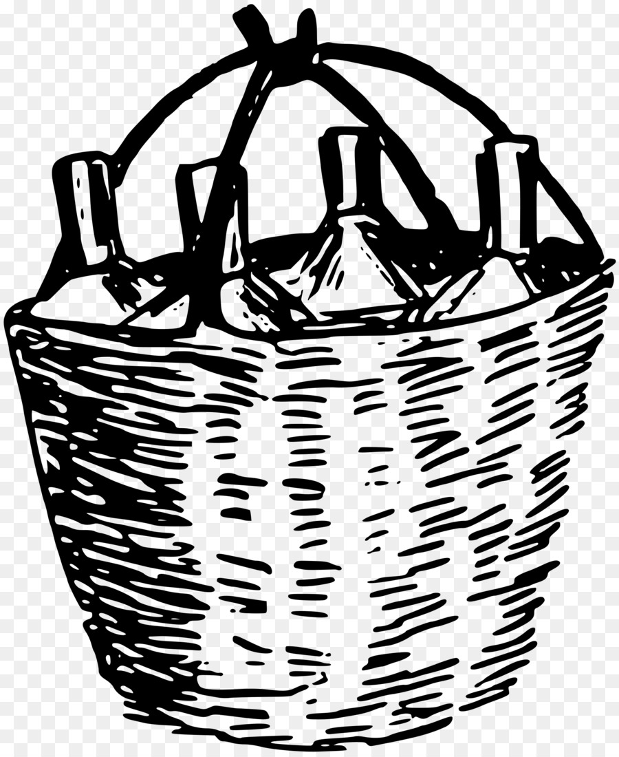 Bouteilles De Vin，Panier PNG