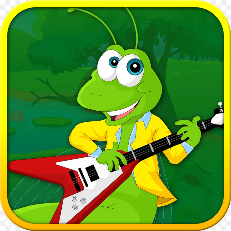 Insecte Vert，Guitare PNG