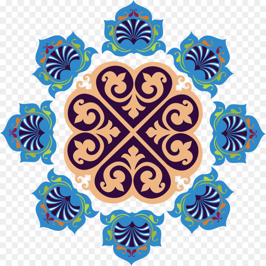 Mandala Coloré，Conception PNG