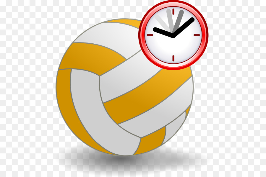 Volley Ball Avec Horloge，Sport PNG