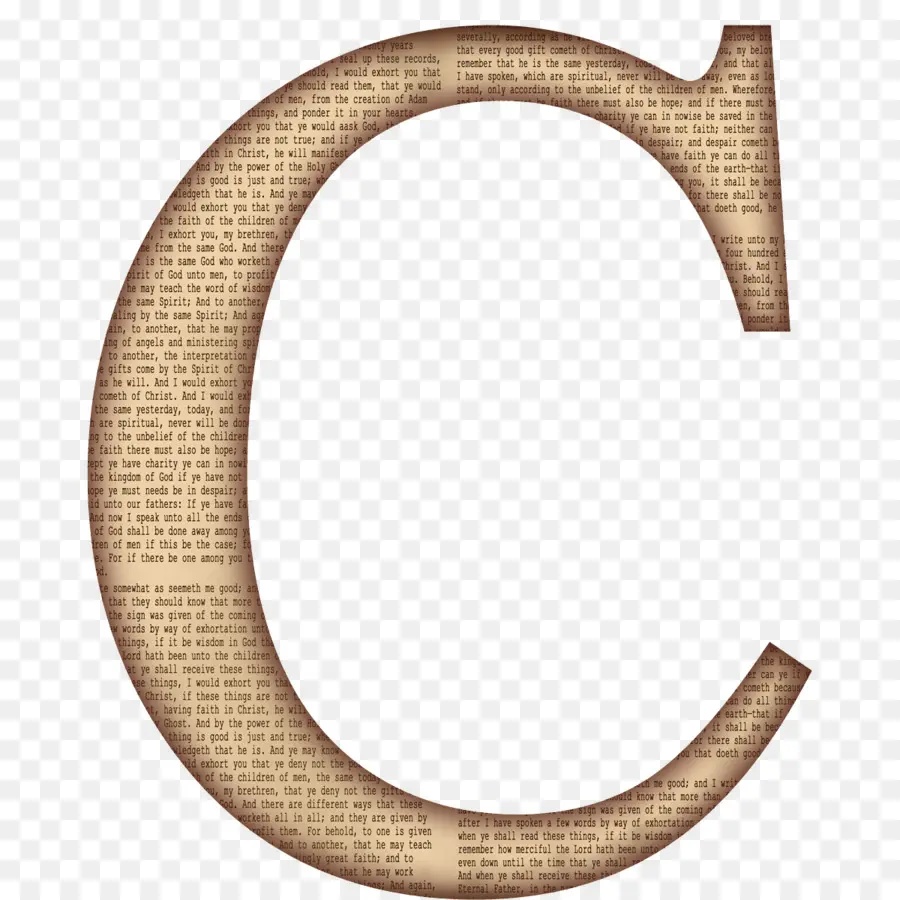 Lettre Texturée C，Alphabet PNG