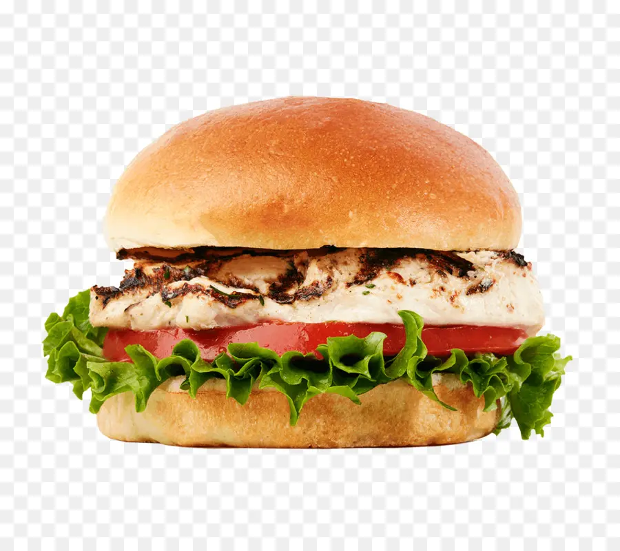 Burger Au Poulet，Sandwich PNG