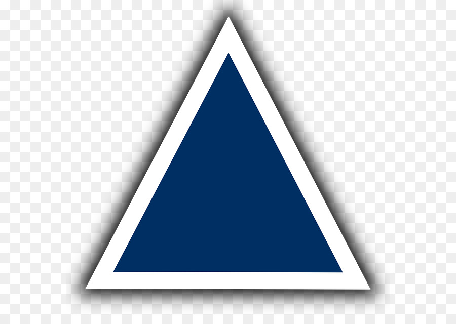 Triangle，Bleu PNG