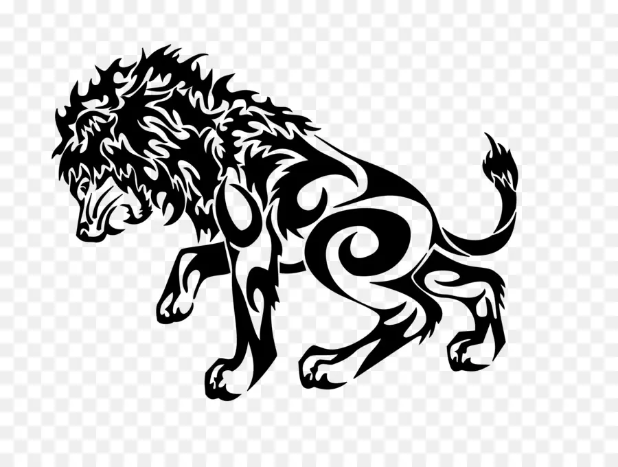 Lion Tribal，Animal PNG