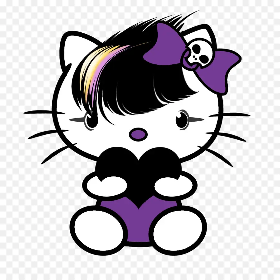 Bonjour Kitty，Arc Violet PNG