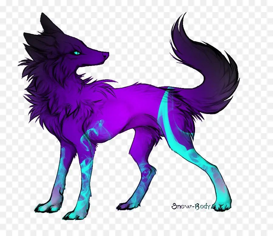 Loup Violet，Fantaisie PNG