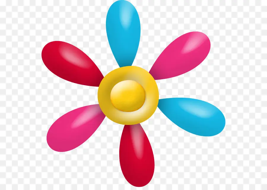 Fleur Colorée，Coloré PNG