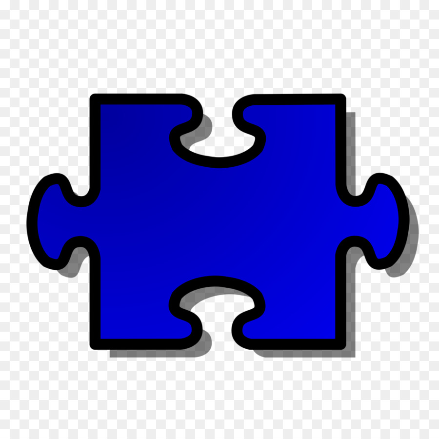 Pièce De Puzzle Bleue，Morceau PNG