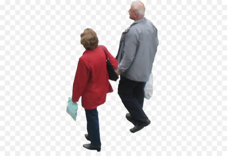 Couple Marche，Âgé PNG