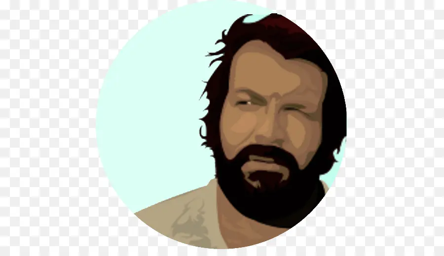 Illustration D'un Homme Barbu，Portrait PNG