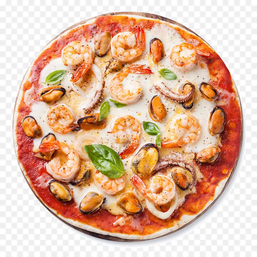 Pizza，Pizza Aux Fruits De Mer PNG