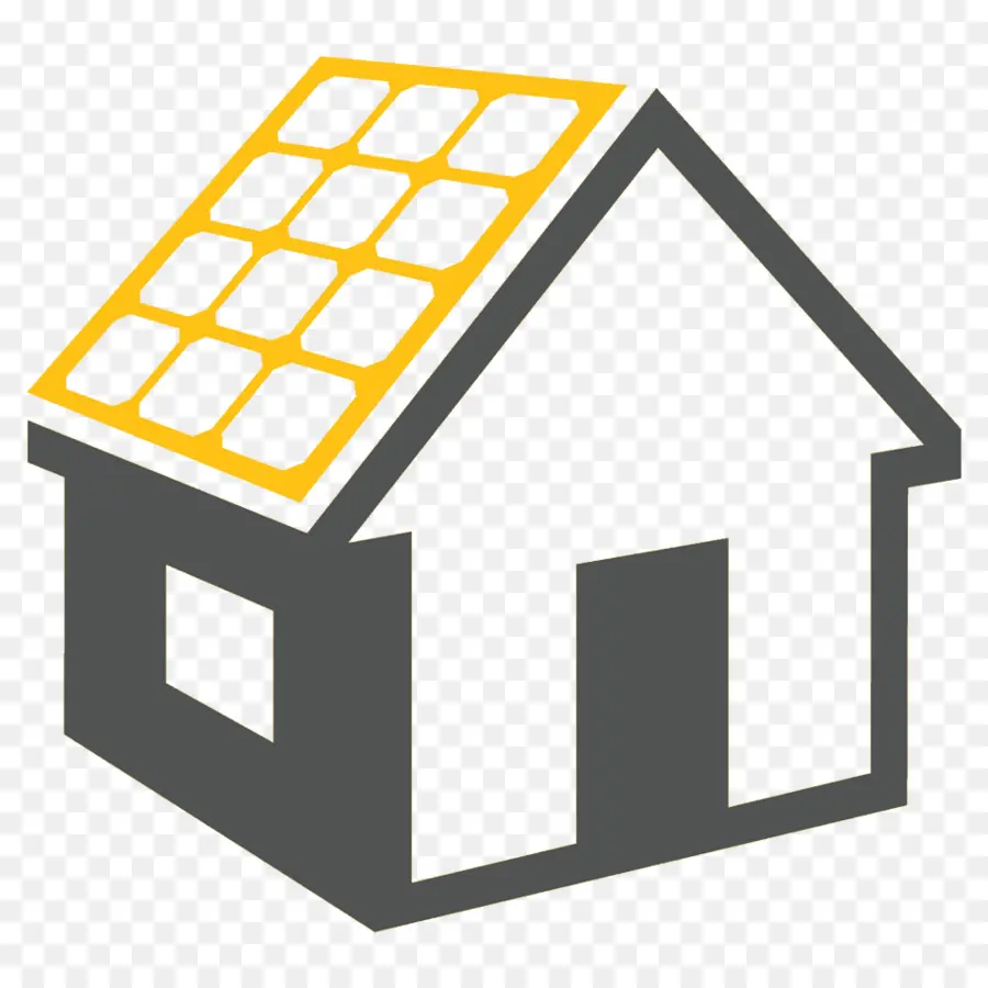 Maison Avec Panneaux Solaires，Toit PNG