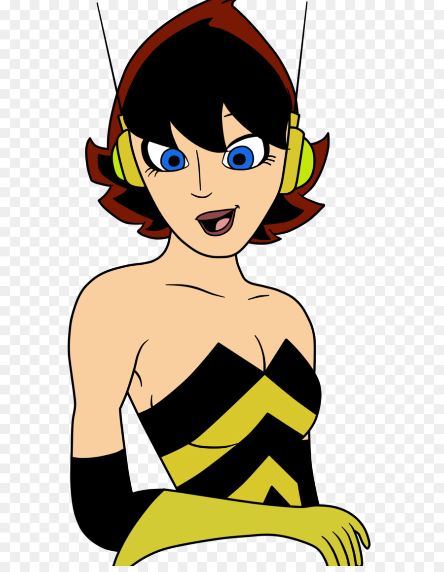 Femme De Dessin Animé，écouteurs PNG