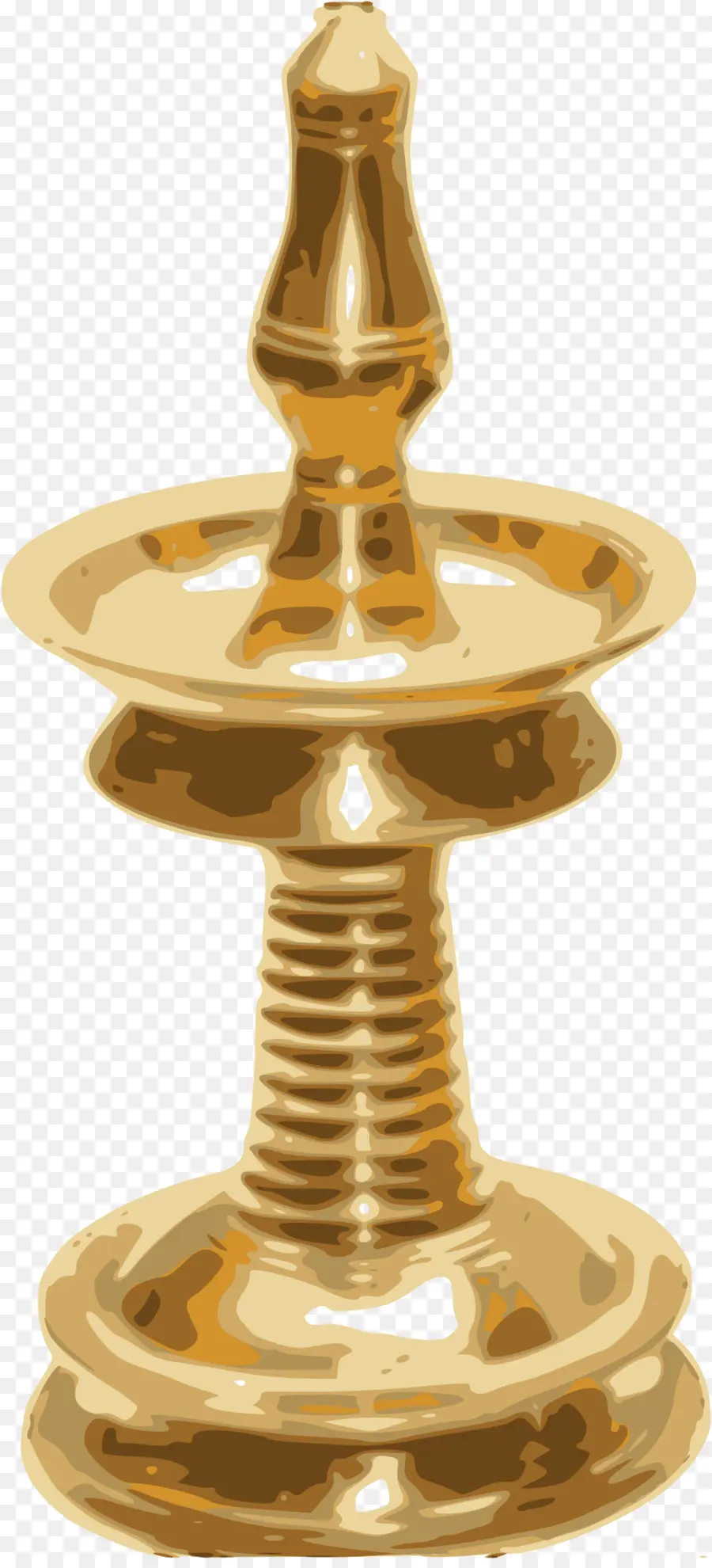 Lampe En Laiton，Doré PNG