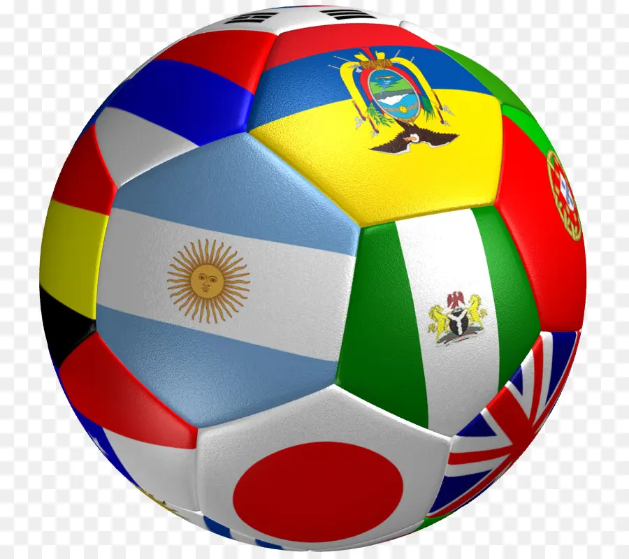 Ballon De Football，Drapeaux PNG