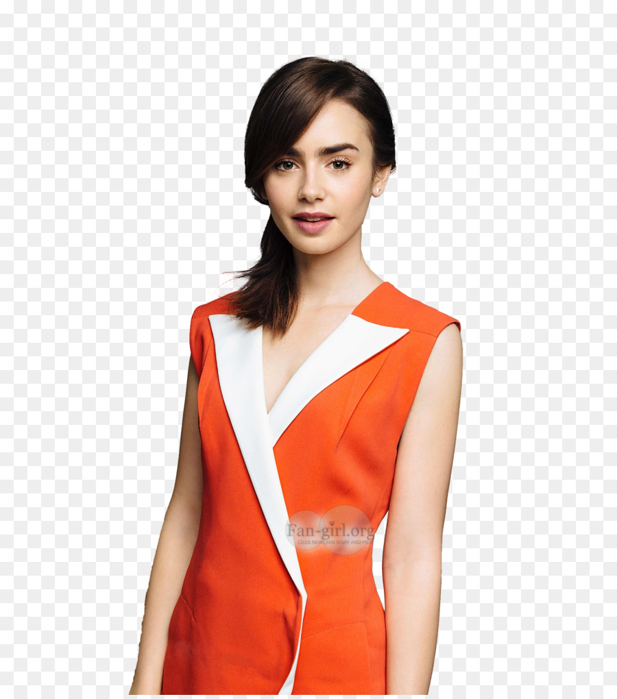 Femme En Robe Orange，Mode PNG