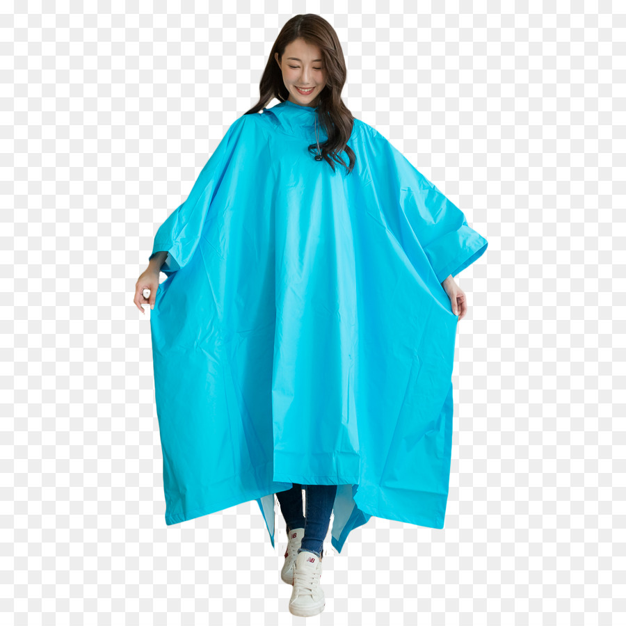 Poncho De Pluie，Bleu PNG