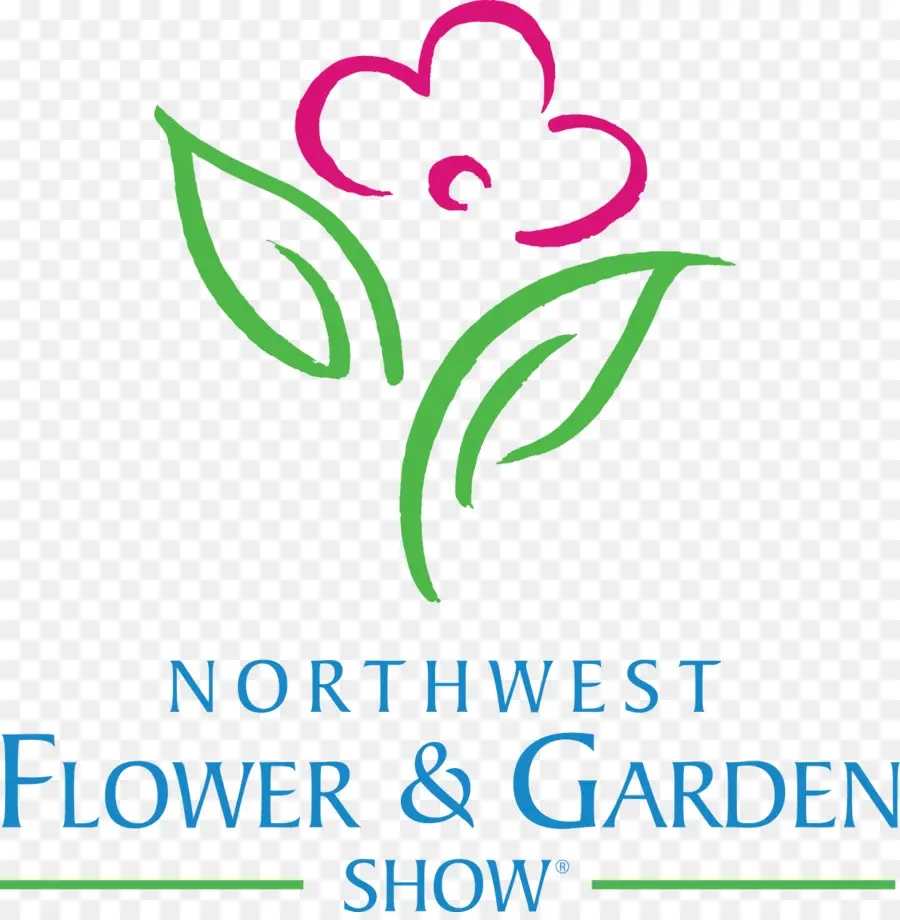 Logo De L'exposition De Fleurs Et De Jardins Du Nord Ouest，Fleur PNG