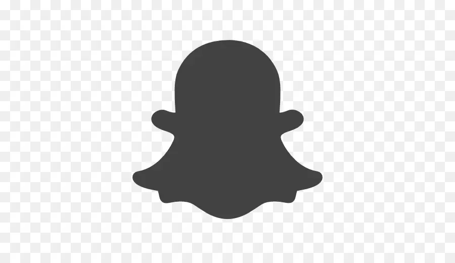 Logo Snapchat Noir，Réseaux Sociaux PNG