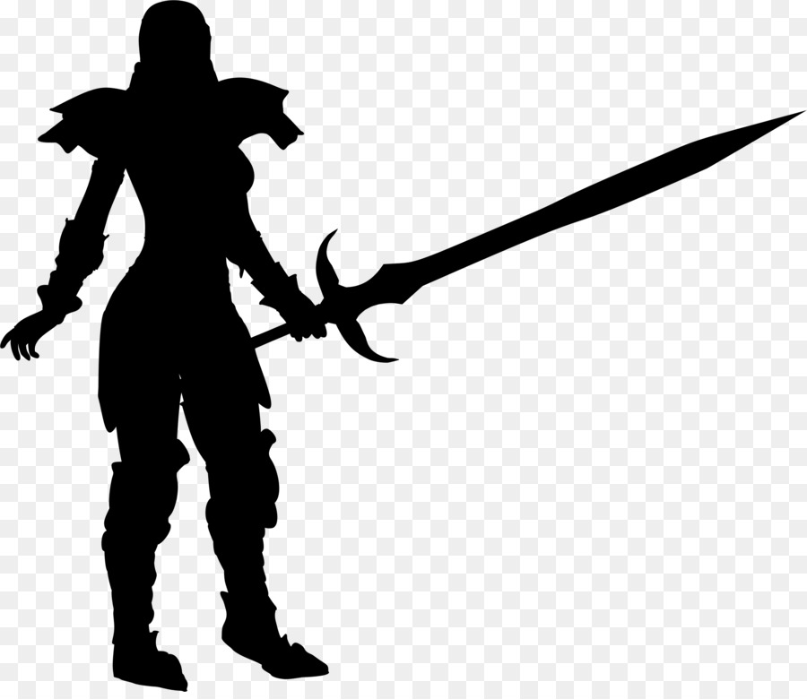 Silhouette De Guerrier，Guerrier PNG